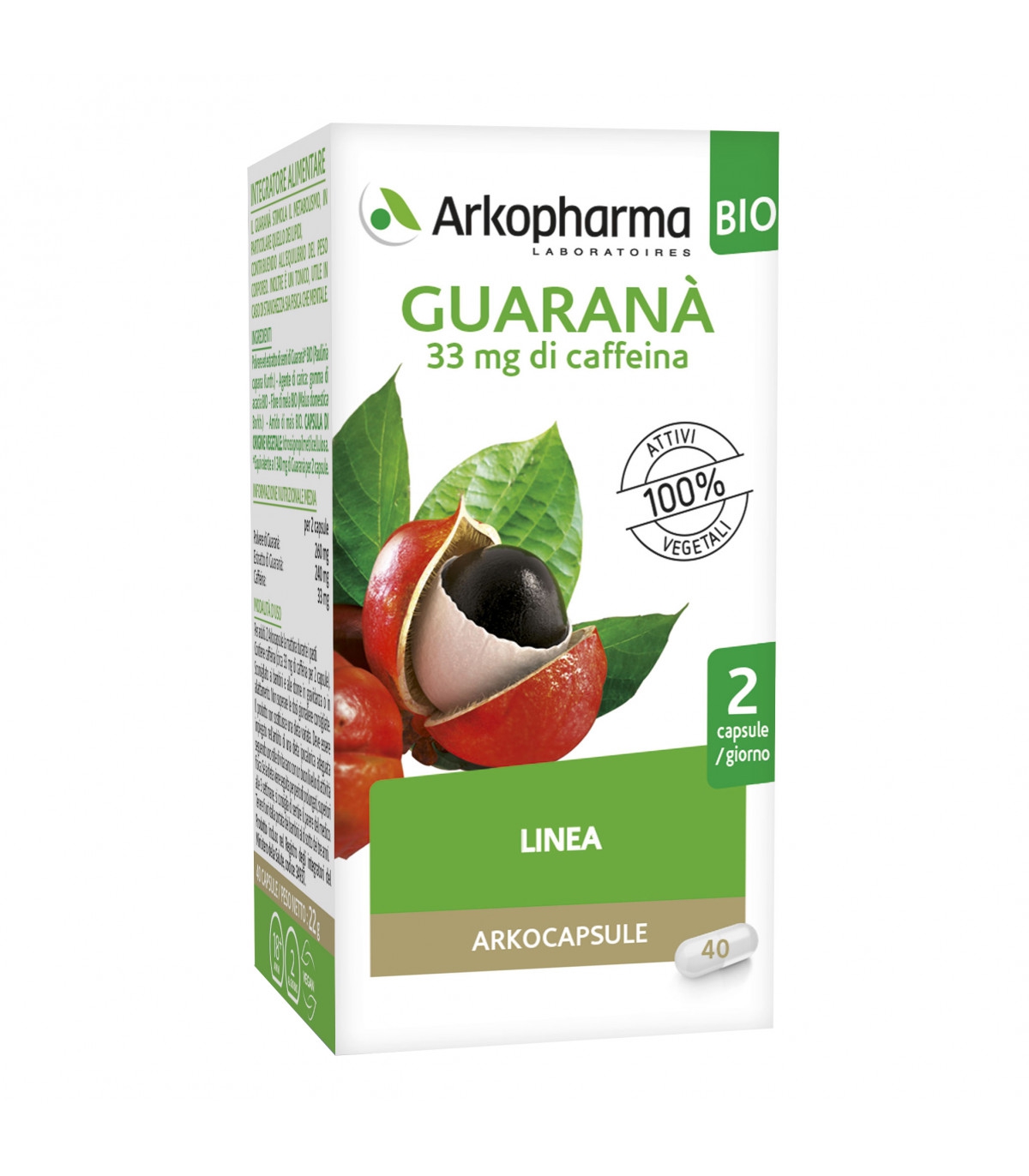 Arkofarm Arko Capsule Guarana' Bio 40 Capsule