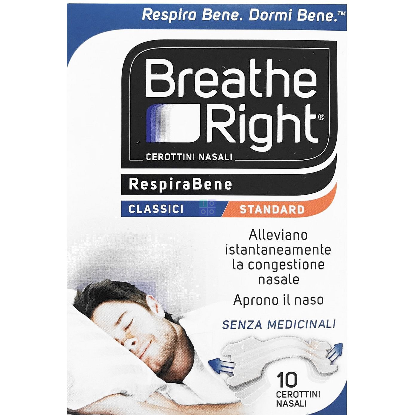 E.fa.s. Cerotti Nasali Breath Right Classici 10 Pezzi