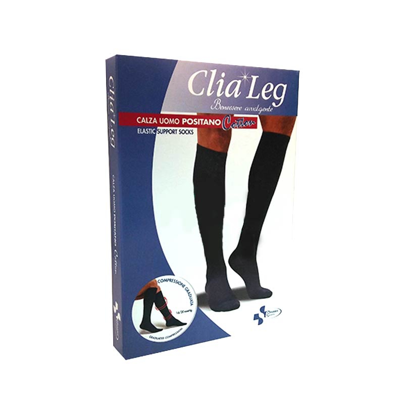 Budetta Farma Calza Uomo Clialeg Positano Colore Blu Taglia Xl