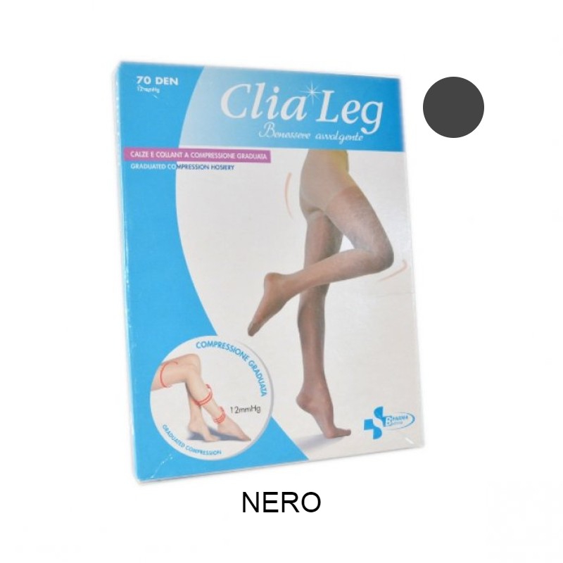 Budetta Farma Collant Clialeg 70 Denari Colore Nero Taglia 1