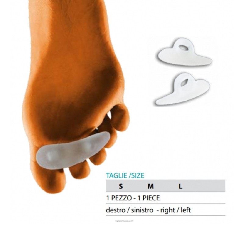 Safte Orione Ok Ped G115 Cuscinetto Dita Martello Gel Polimero Sinistro S 1 Pezz
