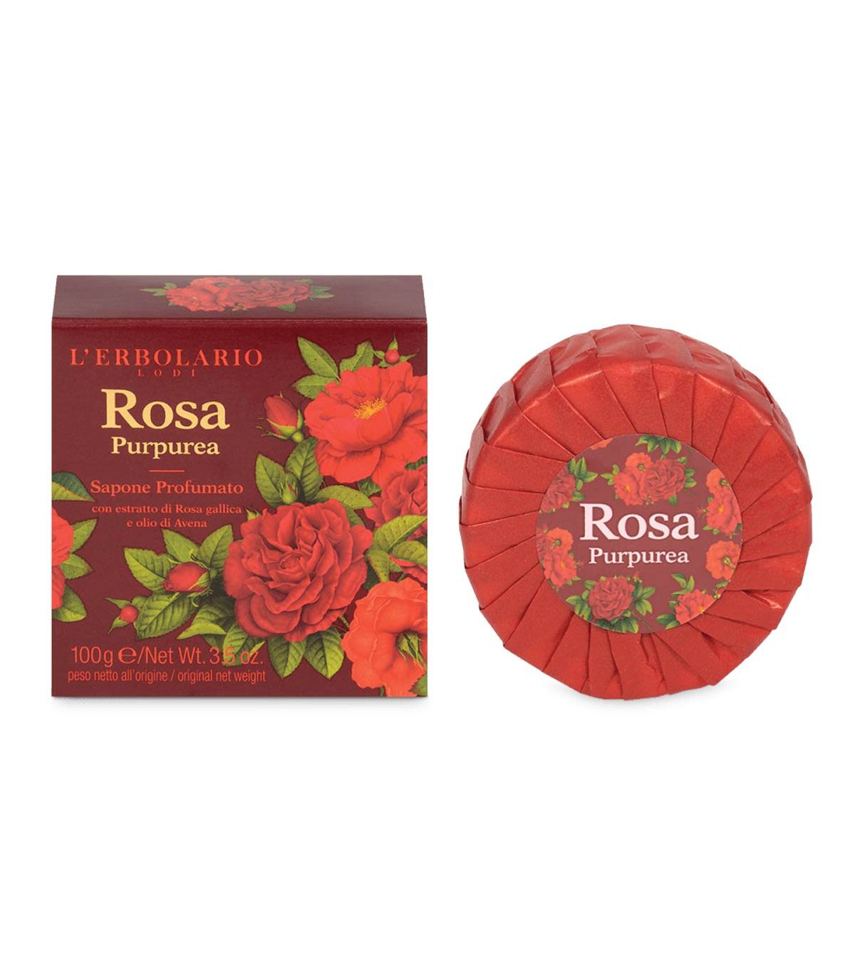 L'erbolario Rosa Purpurea Sapone Profumato 100 G