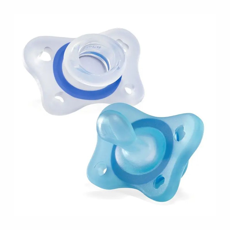Chicco (artsana) Chicco Gommottino Boy Silicone 2-6 Mesi 2 Pezzi Ita C