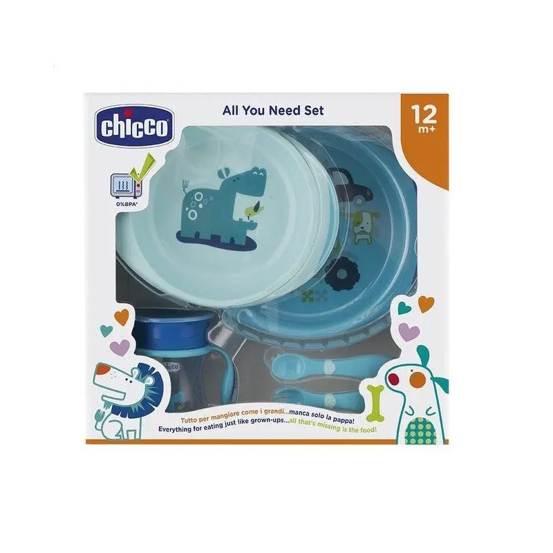 Chicco (artsana) Chicco Set Pappa 12 Mesi+ Azzurro