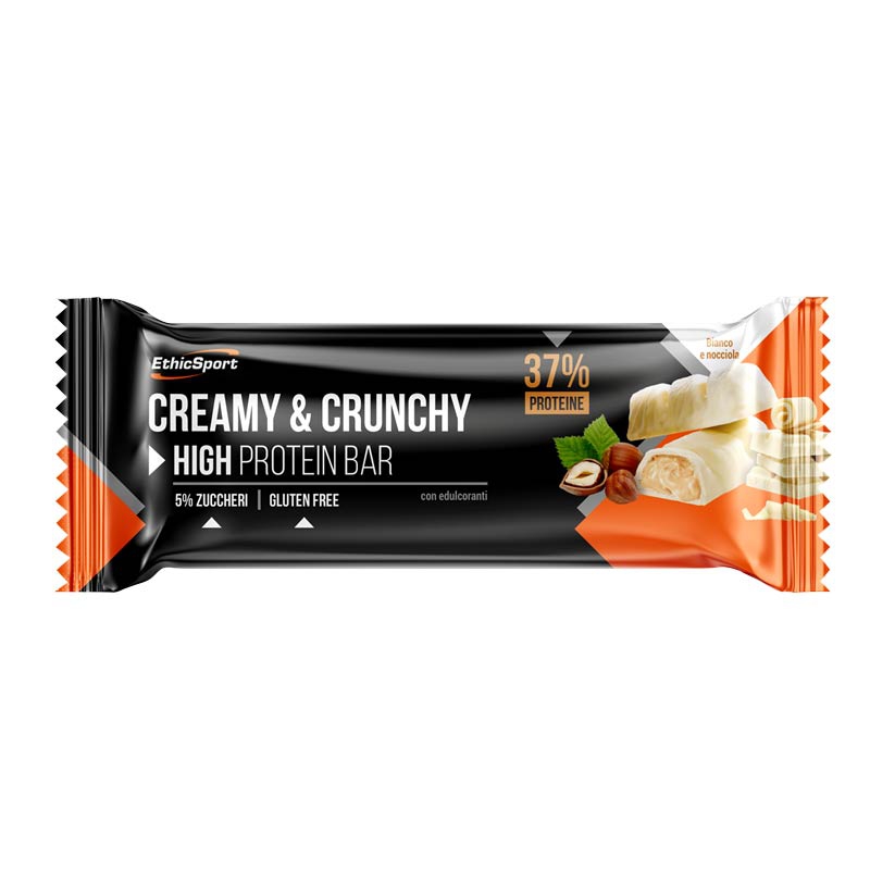 Es Italia  Brand Ethicsport Creamy&crunchy Barretta Proteica Bianco/nocciola 30
