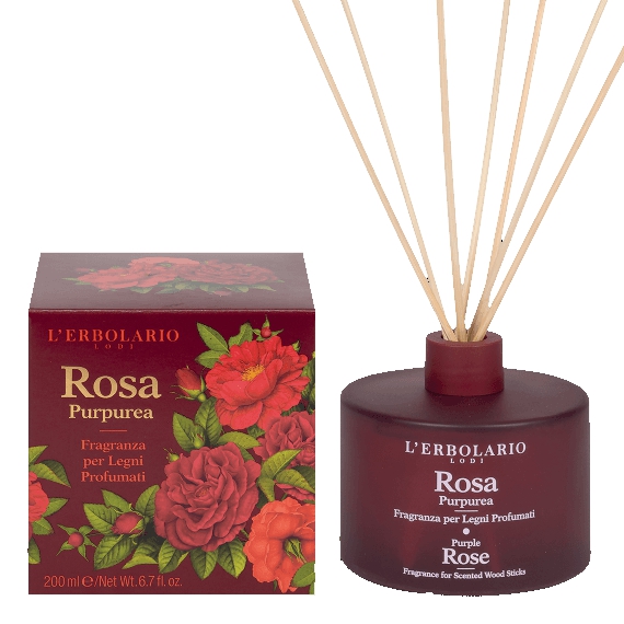 L'erbolario Rosa Purpurea Fragranza Per Legni Profumati 200 Ml