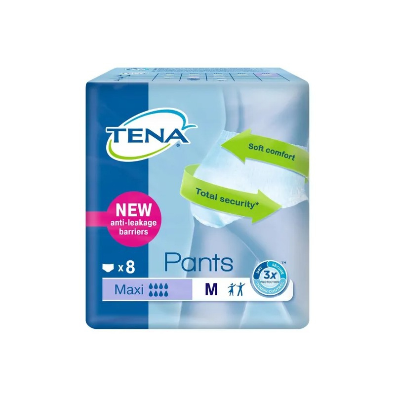 Essity Italy Pannolone Pull Up Tena Pants Maxi Taglia Medium 8 Pezzi