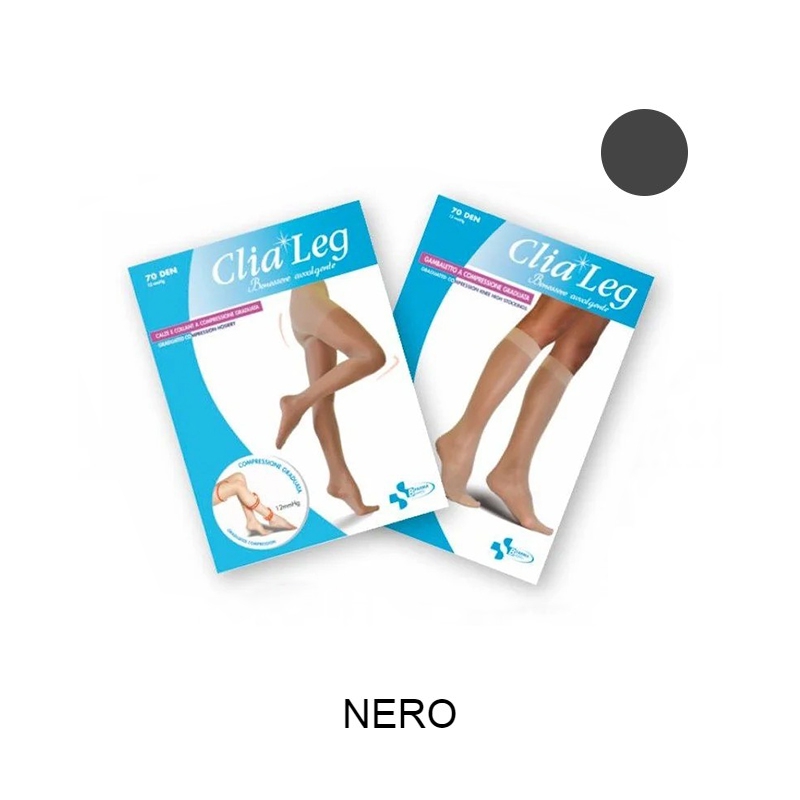 Budetta Farma Autoreggente Clialeg 70 Denari Colore Nero Taglia 4