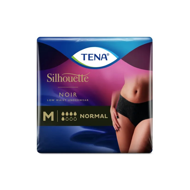 Essity Italy Tena Silhouette Noir M 10 Pezzi