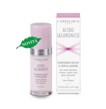 L'Erbolario Linea Acido Ialuronico Anti-Rughe Contorno Occhi Tripla Azione 30 ml