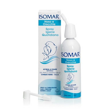 Isomar Linea Pulizia e Salute del Naso Acqua di Mare Igiene Quotidiana 100 ml
