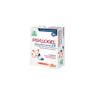 Nathura Linea Intestino Sano Psyllogel Megafermenti 24 Integratore 12 Buste ACE