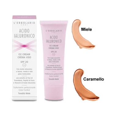 L'Erbolario Linea Acido Ialuronico CC Cream Anti-Age Uniformante Colore Caramell