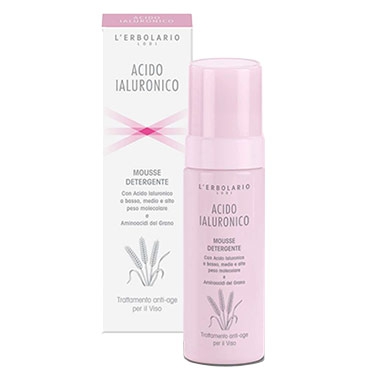 L'Erbolario Linea Acido Ialuronico Anti-Rughe 3 Azioni Mousse Detergente 150 ml