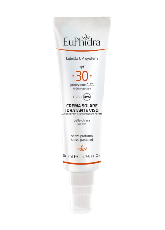 EuPhidra Linea Kaleido UV System SPF30 Crema Solare Idratante Protettiva Viso