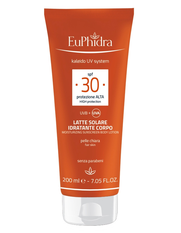EuPhidra Linea Kaleido UV System SPF30 Latte Idratante Protettivo Corpo 200 ml
