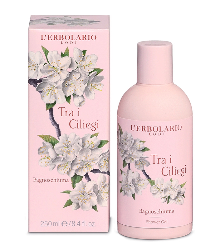 L'Erbolario Linea Tra i Ciliegi Vivace e Delicato Bagnoschiuma Corpo 250 ml