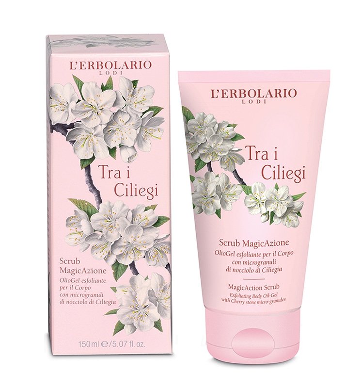 L'Erbolario Linea Tra i Ciliegi Vivace e Delicato Scrub MagicAzione Corpo 150 ml