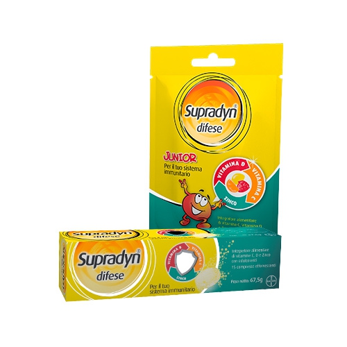 Supradyn Linea Vitamine e Minerali Difese Junior Integratore 25 Caramelle Gommos
