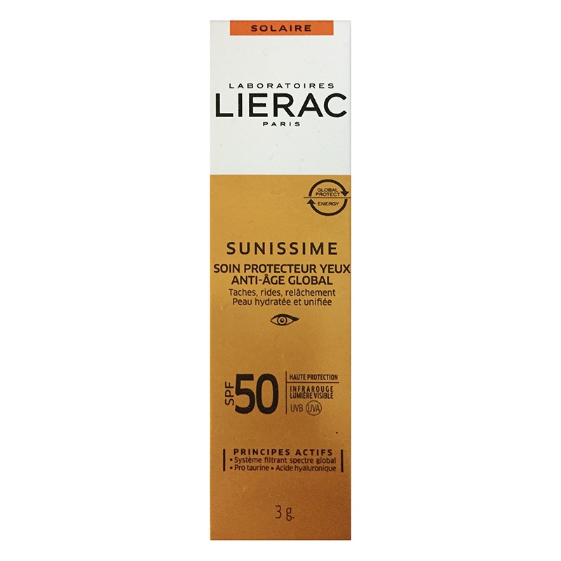 Lierac Linea Sole Sunissime SPF50 Yeux Energizzante Anti-Age Contorno Occhi 3 g