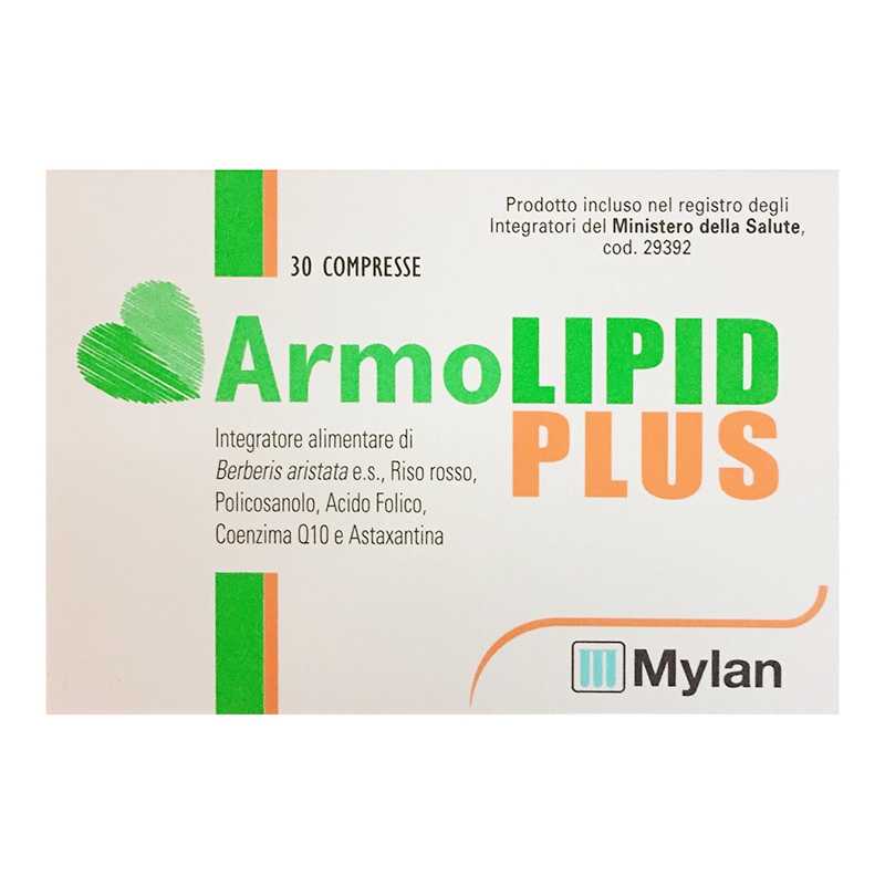 Mylan Linea Colesterolo Trigliceridi ArmoLIPID Plus Integratore 30 Compress