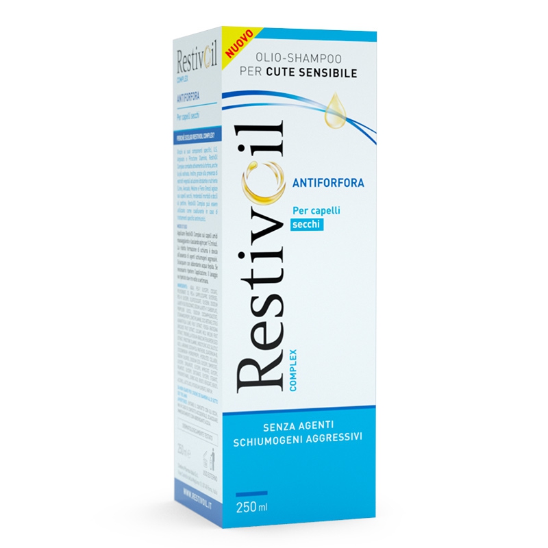 RestivOil Linea Anti-Forfora Complex Olio Shampoo Nutritivo Capelli Secchi 250ml