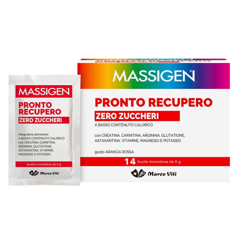 Massigen Linea Benessere Pronto Recupero Zero Zuccheri Integratore 14+4 Buste