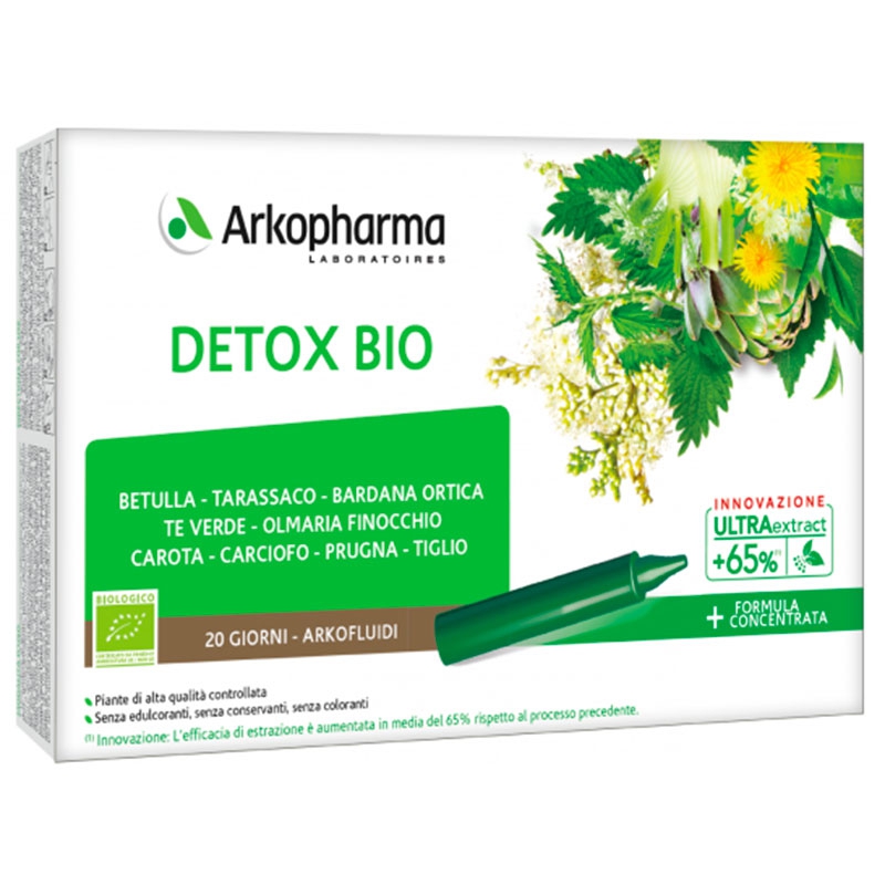 Arkofluidi Linea Snellezza Detox Bio 20 Fiale