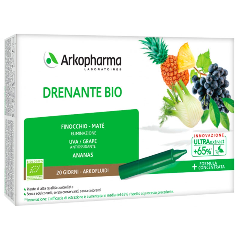 Arkofluidi Linea Snellezza Drenante Bio 20 Fiale