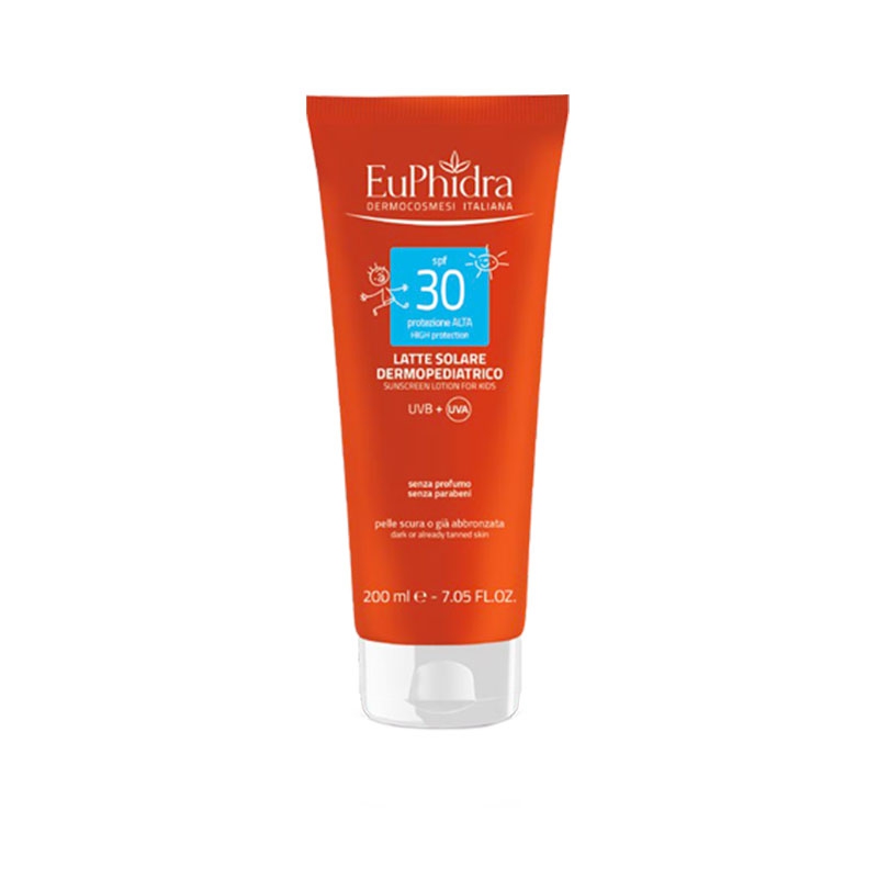 EuPhidra Linea Kaleido UV System Latte Solare Dermopediatrico SPF30 200 ml