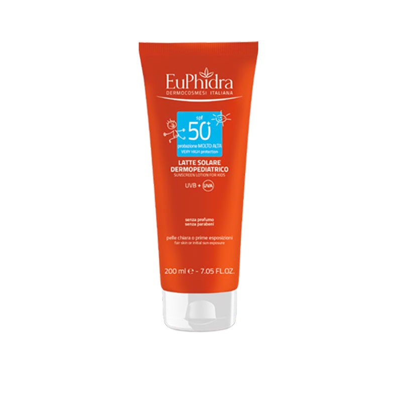 EuPhidra Linea Kaleido UV System Latte Solare Dermopediatrico SPF50 + 200 ml