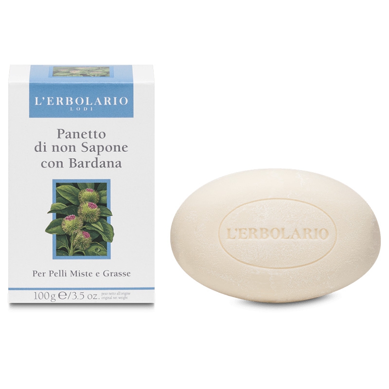 L'Erbolario Linea Pulizia Viso Panetto di Non Sapone Bardana 100 g